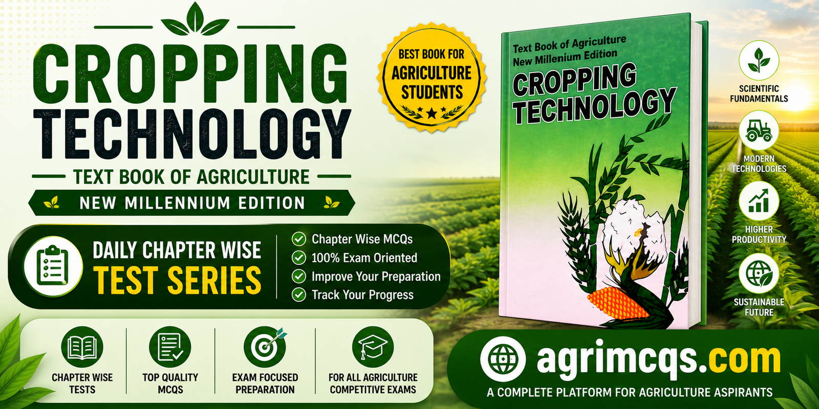 Cropping Technology Book MCQs Test